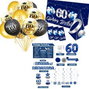 60th Birthday Decoration Bundle